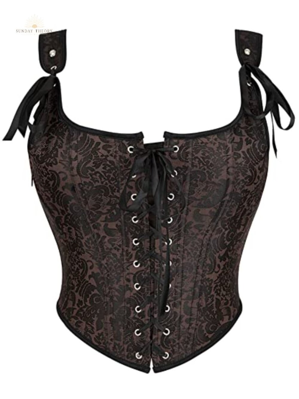 Fashion Womens Sexy Vintage 1920s Renaissance Lace Trim Corset Bustier